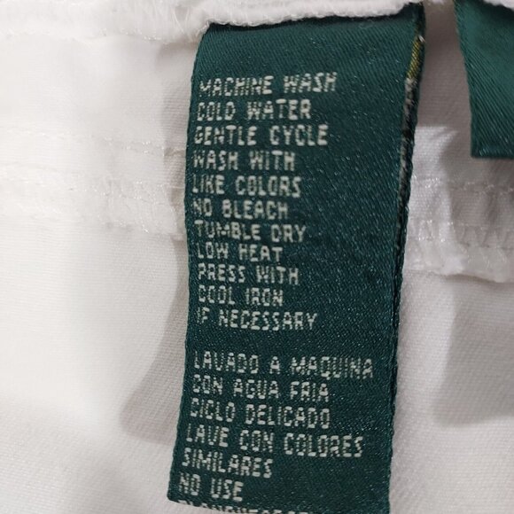 Lauren Ralph Lauren White Denim Cotton Golf Shorts 4 Petite 28Waist Vintage 90's - Picture 9 of 10